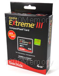 SanDisk 4GB Extreme III Compact Flash CF Card (200X) R2