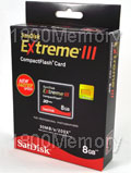 SanDisk 8GB Extreme III Compact Flash CF Card (200X) R2
