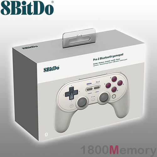 Genuine 8bitdo Pro 2 Bluetooth Controller Gamepad Grey Edition Back Buttons Ebay
