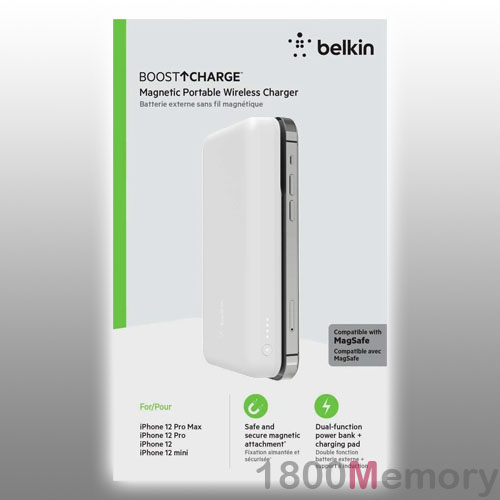 Batterie externe Belkin 10000 mAh avec câbles lightning + USB-C