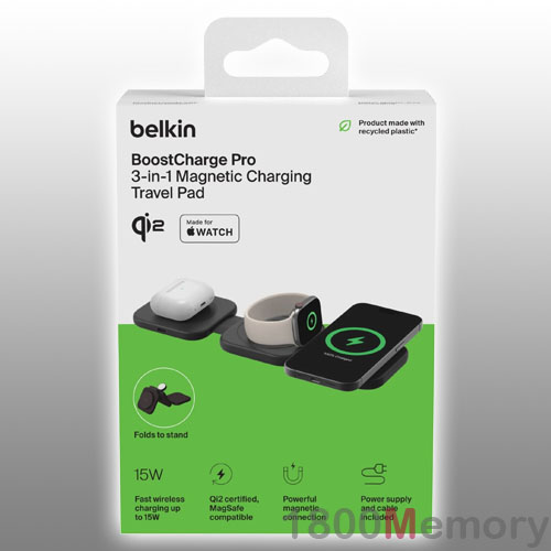 Belkin Boost Charge Pro 3-in-1 Magnetic Qi2 15W Charging