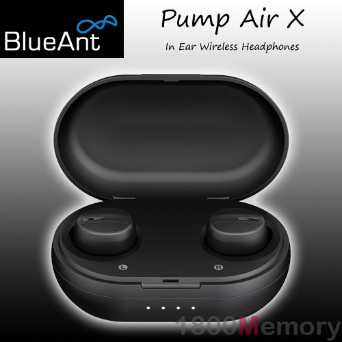 BlueAnt Pump Air X In Ear Wireless Bluetooth EarBuds HD Headphones