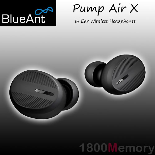 BlueAnt Pump Air X In Ear Wireless Bluetooth EarBuds HD Headphones