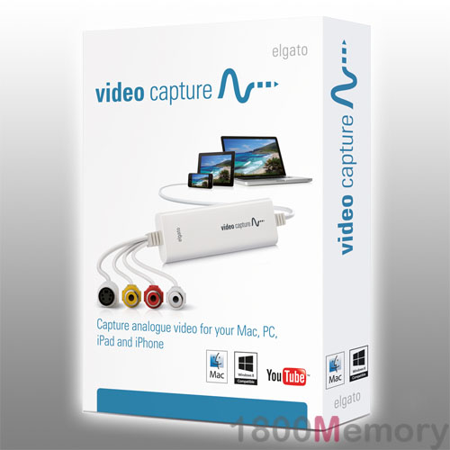 elgato video capture, capture analog video for your mac or pc
