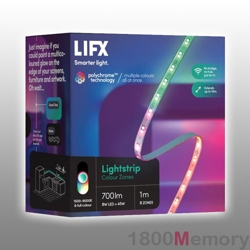 Lifx Lightstrip Colour Zones 1m Z Led Starter Kit Polychrome 100 240v 700 Lumens Ebay