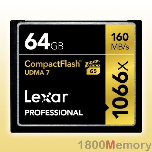 GENUINE Lexar 64GB Professional 1066X Compact Flash CF 160MB/s