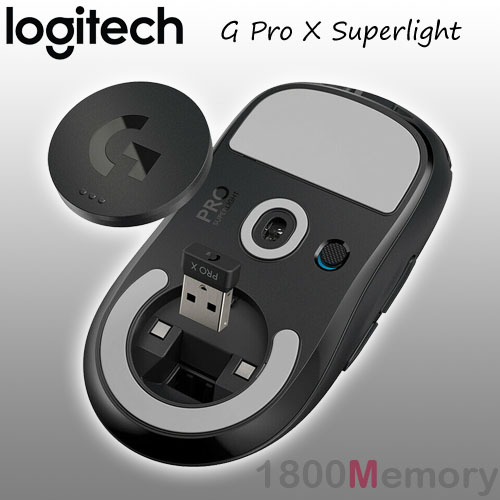 Logitech Pro X Superlight Ratón Gaming 25600DPI Negro