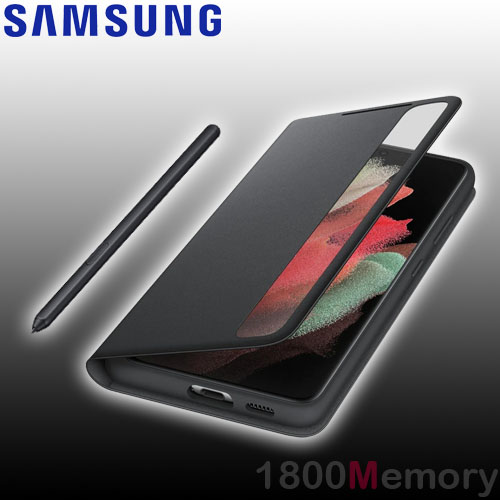 Genuine Samsung Galaxy S21 Ultra 5g Smart Clear View Case S Pen Stylus Black Ebay