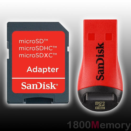 SanDisk MobileMate Duo USB 2.0 Card Reader TransFlash Adapter micro SD