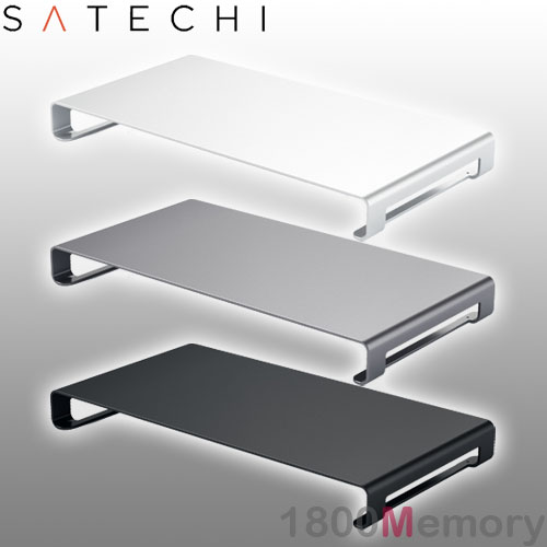Satechi Aluminium Slim Monitor Stand for Desktop Computers Laptops up to 14kg