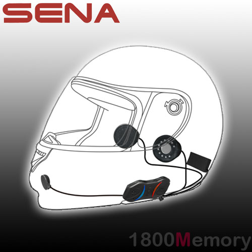 Sena SMH10R Single Full Face Low Profile Helmet Motorcycle Bluetooth Headset Kit