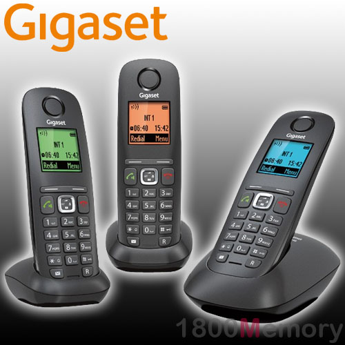 Siemens Gigaset A540 Trio Cordless ECO Mode+ DECT Phone with 3x A540H ...