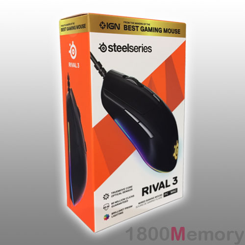 SteelSeries Rival 3 Wireless Gaming Mouse – 400+ Hour Battery Life – Dual  Wireless 2.4 GHz and Bluetooth 5.0 – 60 Million Clicks – 18,000 CPI  TrueMove