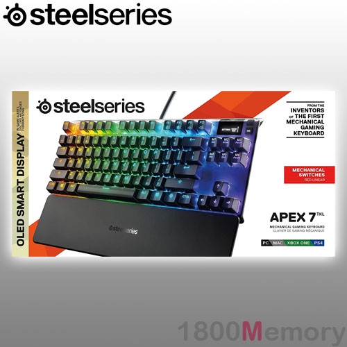 Genuine Steelseries Apex Gaming Keyboard Oled Rgb Illuminatiom Aluminum Frame Ebay