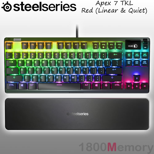 SteelSeries Apex 3 TKL RGB Gaming Keyboard – Tenkeyless Compact  Form Factor - 8-Zone RGB Illumination – IP32 Water & Dust Resistant –  Whisper Quiet Gaming Switch – Gaming Grade Anti-Ghosting,Black : Everything  Else