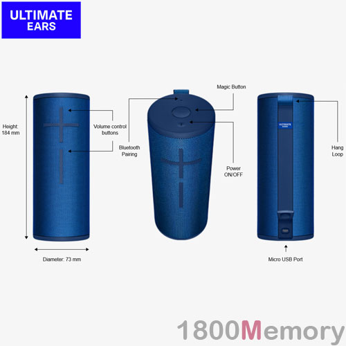 Ultimate Ears Boom 3 Wireless Bluetooth 360° Speaker Waterproof