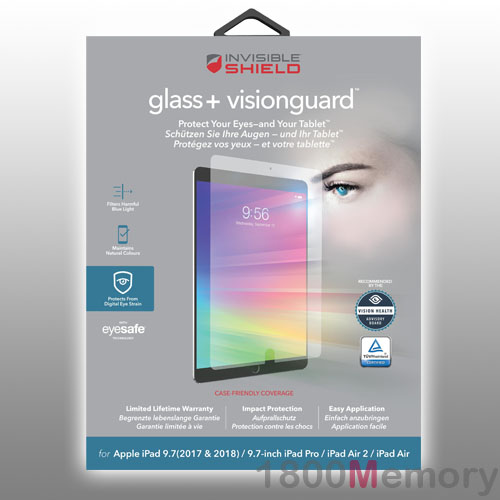 Zagg Invisibleshield Glass Visionguard Screen Protector Apple Ipad 9 7 Pro Air Ebay